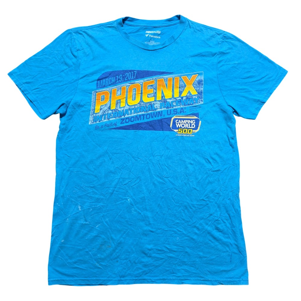 NASCAR T-Shirt Mens Large Blue Phoenix International Raceway 2017